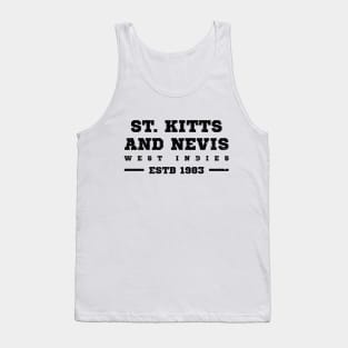 St Kitts and Nevis Estb 1983 West Indies Tank Top